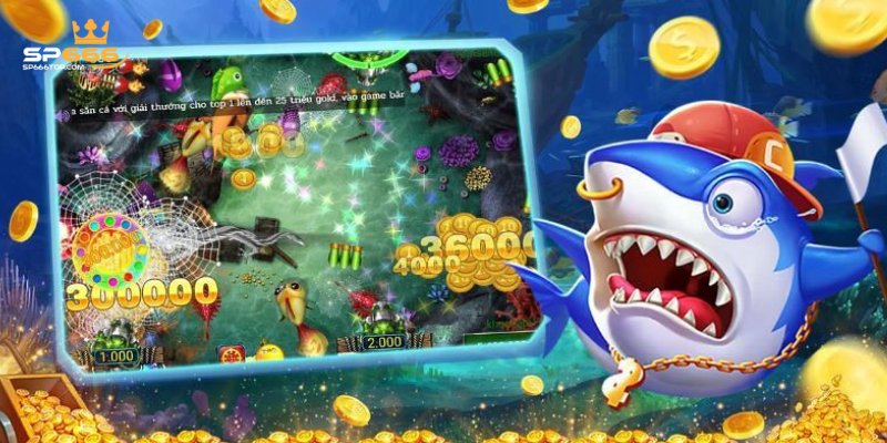 Bơi Trong Thế Giới Đại Dương Cùng Bắn Cá Ăn Xu Tại SP666 2 Game có nhiều mức trả thưởng cho sinh vật biển hấp dẫn