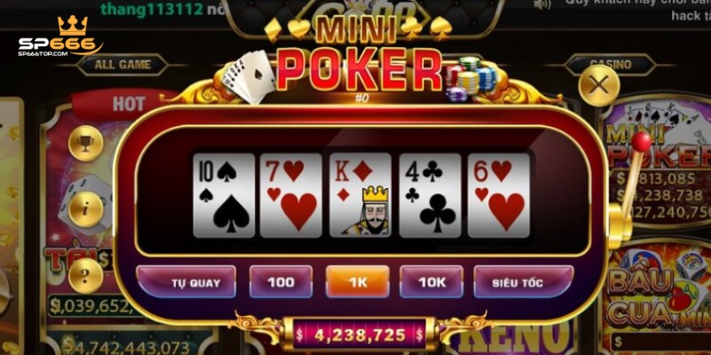Game Mini Poker - Chi Tiết Cách Quay Cực Chuẩn Tại SP666 2 Chi tiết cách tham gia cá cược mini poker tại cổng game